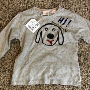 Zara kids baby boy long-sleeve t-shirt.
